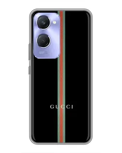 Чехол для Vivo Y36c с картинкой «Gucci — строгая линия»