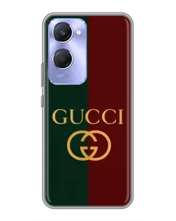 Чехол для Vivo Y36c с картинкой «Gucci — темно-зеленый градиент»