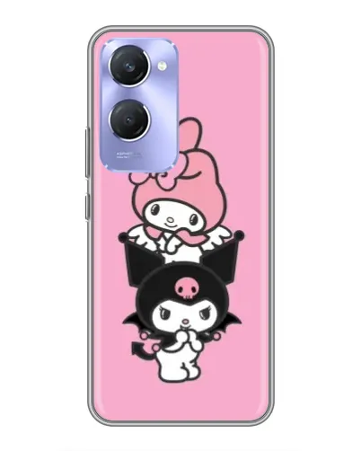 Чехол для Vivo Y36c с картинкой «My Melody и Kuromi»