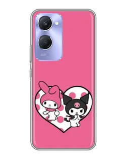 Чехол для Vivo Y36c с картинкой «Kuromi и My Melody»