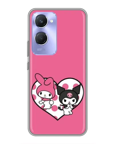 Чехол для Vivo Y36c с картинкой «Kuromi и My Melody»