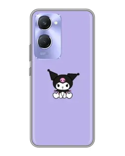 Чехол для Vivo Y36c с картинкой «Kuromi — фиолетовый минимализм»