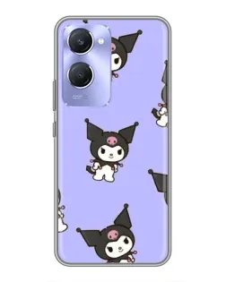 Чехол для Vivo Y36c с картинкой «Паттерн с Kuromi»