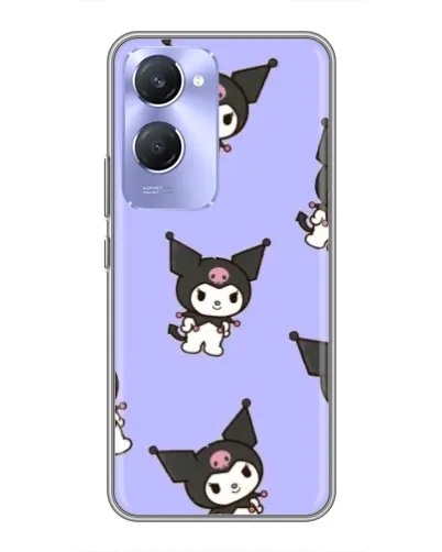 Чехол для Vivo Y36c с картинкой «Паттерн с Kuromi»