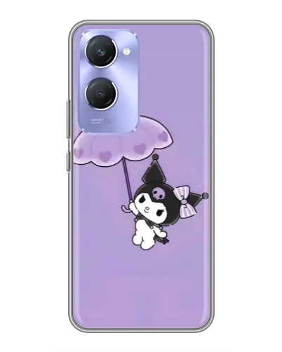 Чехол для Vivo Y36c с картинкой «Kuromi с зонтиком»
