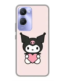 Чехол для Vivo Y36c с картинкой «Kuromi и сердце»