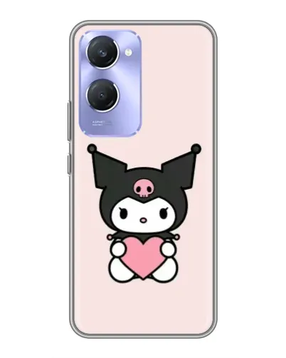 Чехол для Vivo Y36c с картинкой «Kuromi и сердце»
