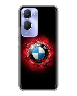 Чехол для Vivo Y36c с картинкой «Логотип BMW — вспышка»