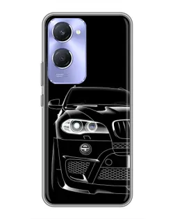 Чехол для Vivo Y36c с картинкой «Темный силуэт BMW»