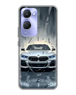Чехол для Vivo Y36c с картинкой «BMW в свете фар»