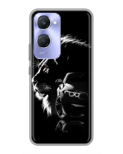 Чехол для Vivo Y36c с картинкой «BMW и лев»