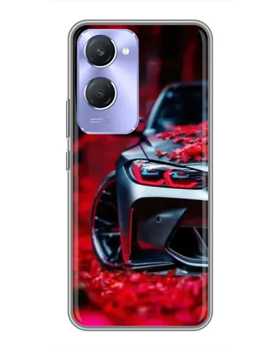 Чехол для Vivo Y36c с картинкой «Спортивная BMW и цветы» Чехол для Vivo Y36c с картинкой «Спортивная BMW и цветы»