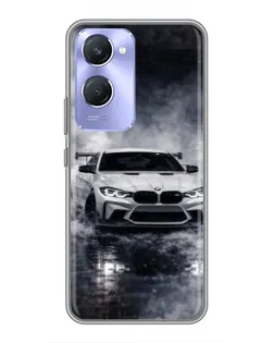 Чехол для Vivo Y36c с картинкой «BMW сквозь туман»