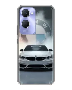 Чохол для Vivo Y36c з картинкою «BMW в білому диму»