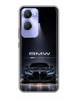 Чохол для Vivo Y36c з картинкою «BMW крізь нічне місто»