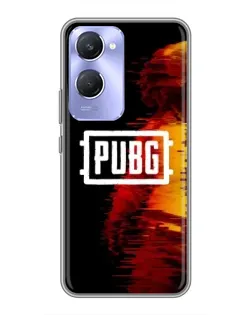 Чехол для Vivo Y36c с картинкой «Яркий логотип PUBG»