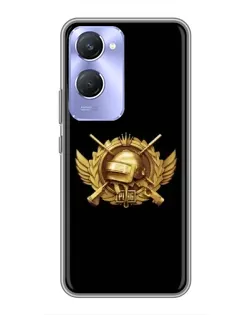 Чохол для Vivo Y36c з картинкою «PUBG — помаранчевий градієнт»