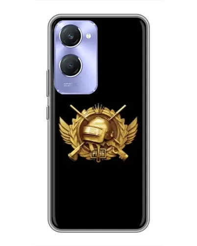 Чехол для Vivo Y36c с картинкой «PUBG — оранжевый градиент»