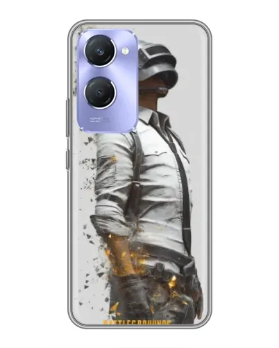 Чехол для Vivo Y36c с картинкой «PUBG — боец в пыли»
