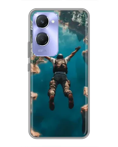 Чехол для Vivo Y36c с картинкой «PUBG — свободное падение»
