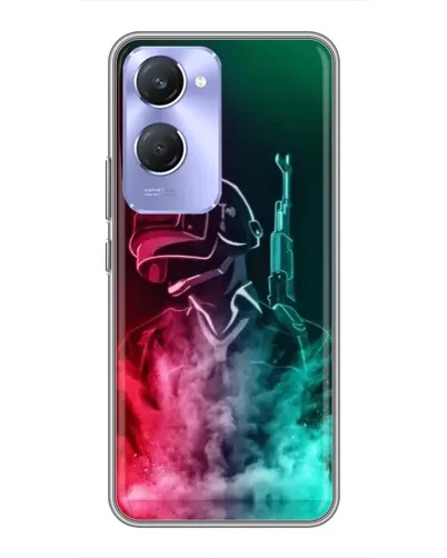 Чехол для Vivo Y36c с картинкой «PUBG — огненный воин»