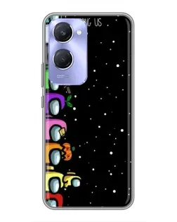 Чехол для Vivo Y36c с картинкой «Команда Among Us»