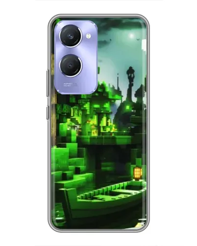 Чехол для Vivo Y36c с картинкой «Minecraft лесной пейзаж»