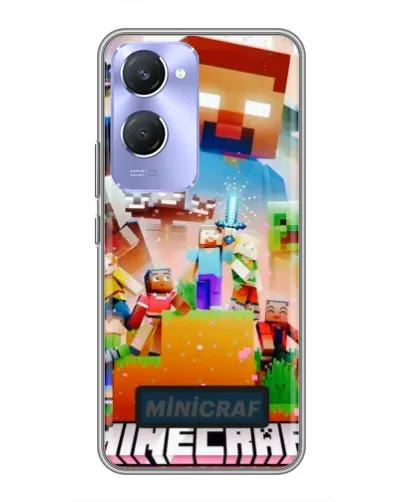 Чехол для Vivo Y36c с картинкой «Minecraft герои игры»