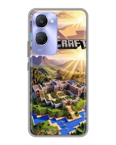 Чехол для Vivo Y36c с картинкой «Minecraft панорама»