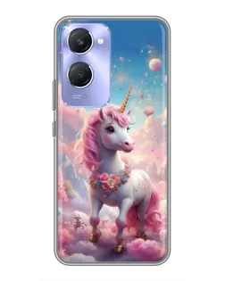Чехол для Vivo Y36c с картинкой «Единорог среди облаков»