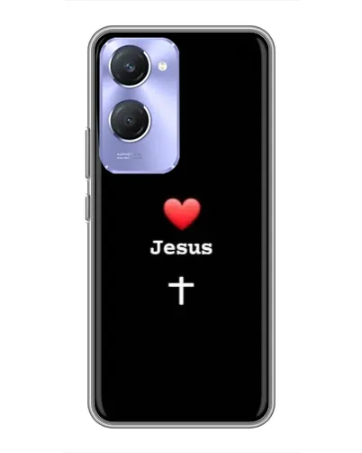 Чехол для Vivo Y36c с картинкой «Сердце - Jesus» Чехол для Vivo Y36c с картинкой «Сердце - Jesus»