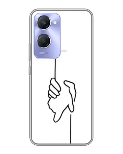 Чехол для Vivo Y36c с картинкой «Рука держит» Чехол для Vivo Y36c с картинкой «Рука держит»