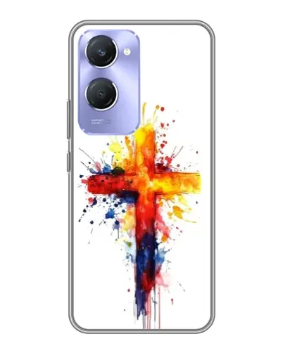 Чехол для Vivo Y36c с картинкой «Акварельный крест» Чехол для Vivo Y36c с картинкой «Акварельный крест»