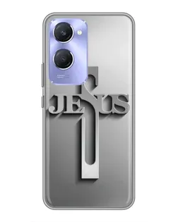 Чохол для Vivo Y36c з картинкою «Металевий хрест Jesus» Чохол для Vivo Y36c з картинкою «Металевий хрест Jesus»