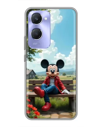 Чехол для Vivo Y36c с картинкой «Микки на скамейке» Чехол для Vivo Y36c с картинкой «Микки на скамейке»