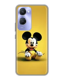 Чехол для Vivo Y36c с картинкой «Микки на желтом»