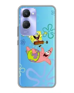 Чехол для Vivo Y36c с картинкой «Спанч Боб и Патрик»