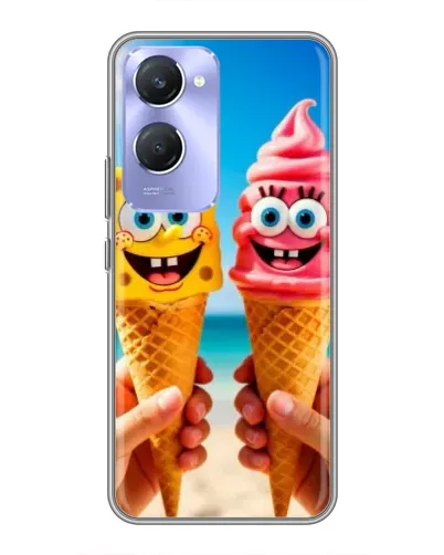 Чехол для Vivo Y36c с картинкой «Спанч Боб мороженое» Чехол для Vivo Y36c с картинкой «Спанч Боб мороженое»
