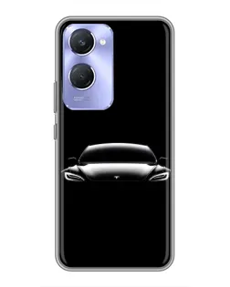 Чехол для Vivo Y36c с картинкой «Фары Tesla Night»