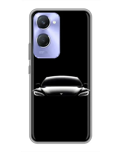 Чехол для Vivo Y36c с картинкой «Фары Tesla Night»