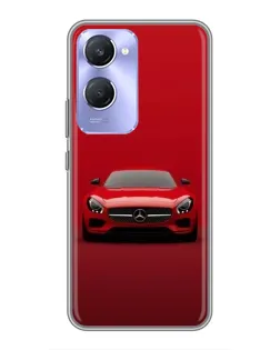 Чехол для Vivo Y36c с картинкой «Красный Mercedes AMG»