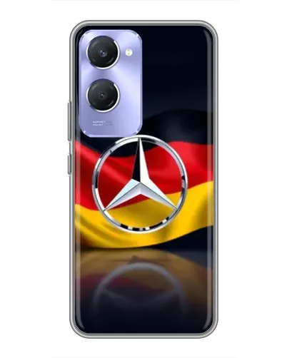 Чехол для Vivo Y36c с картинкой «Mercedes — флаг Германии»