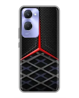 Чехол для Vivo Y36c с картинкой «Mercedes Carbon Grid»