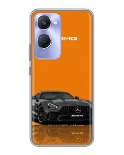 Чехол для Vivo Y36c с картинкой «Оранжевый Mercedes AMG»