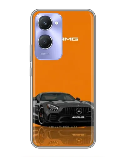 Чехол для Vivo Y36c с картинкой «Оранжевый Mercedes AMG»
