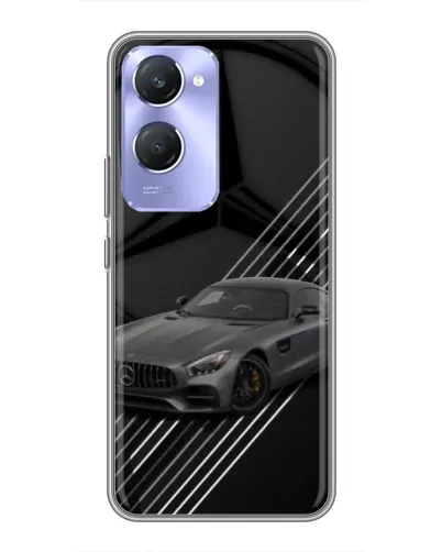Чехол для Vivo Y36c с картинкой «Mercedes AMG — графика»