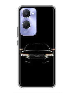 Чехол для Vivo Y36c с картинкой «Audi — ночной контур»