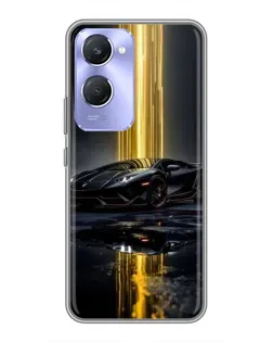 Чехол для Vivo Y36c с картинкой «Ночной Lamborghini драйв»