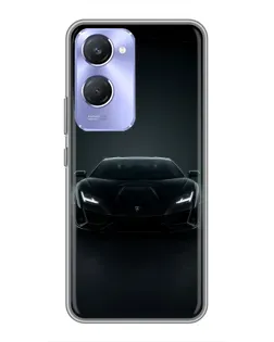 Чехол для Vivo Y36c с картинкой «Черный Lamborghini Aventador»