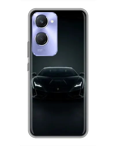 Чехол для Vivo Y36c с картинкой «Черный Lamborghini Aventador»
